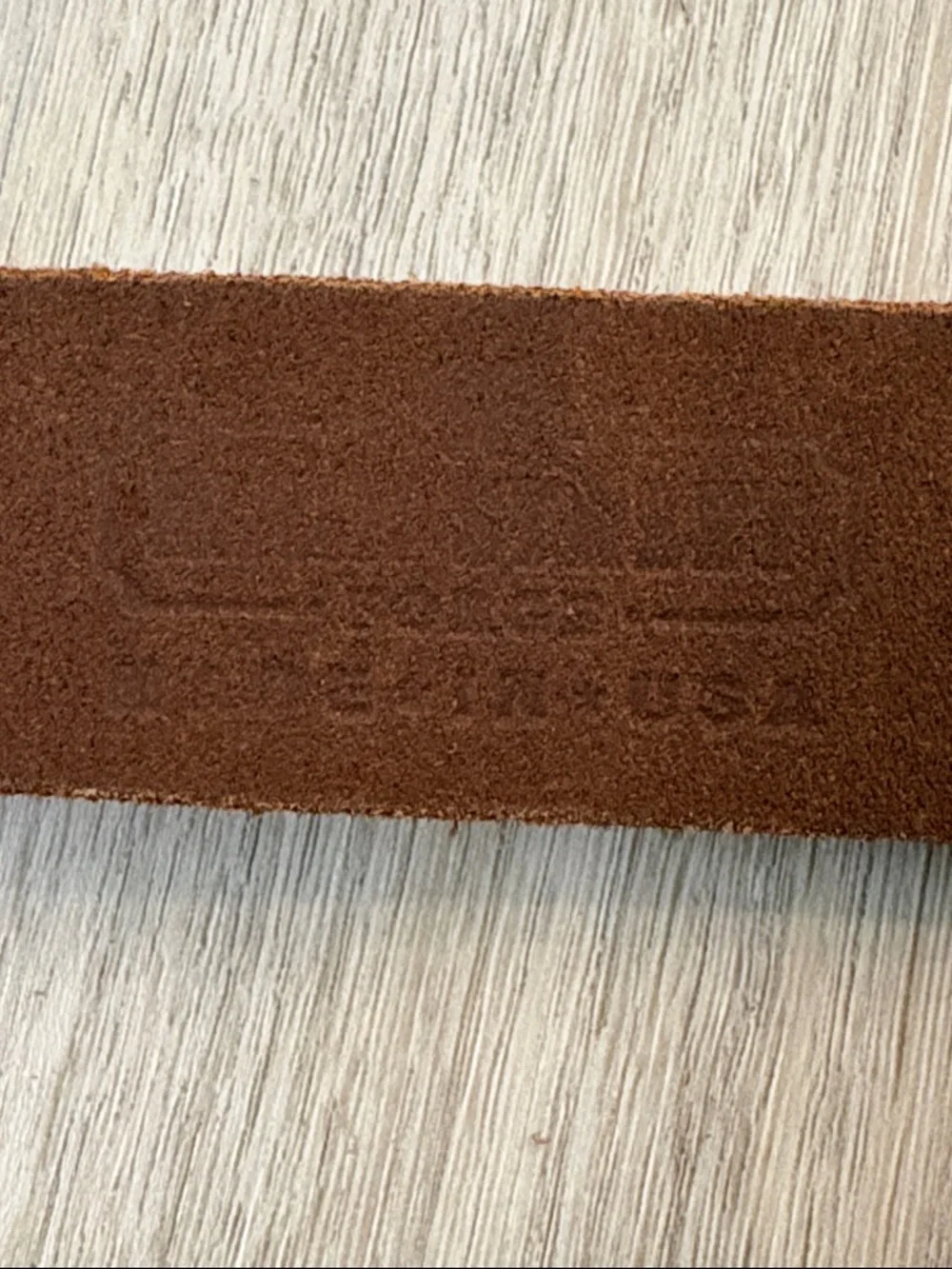 Main Street Forge Journeyman Full Grain Leather Belt Brown Size 44 classic